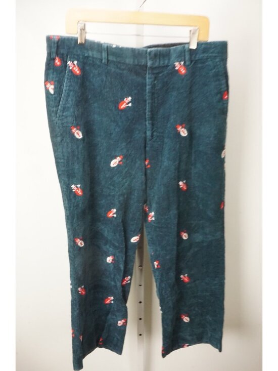 Orvis Other - Orvis Blue White Red Snowman Corduroy Cotton Mens Pants Sz 36x28 USA